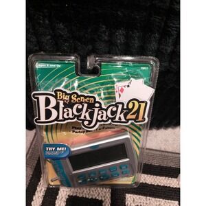 Vintage 2002 Big Screen Black Jack 21 By Radica Handheld Game New Sealed